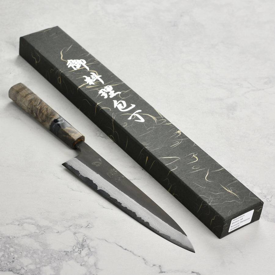Hatsukokoro Shinkiro Gyuto by Nihei, 210mm Aogami Super Blue