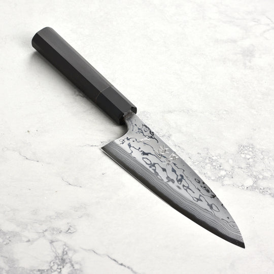 Hatsukokoro x Yauji Aogami #2 Damascus 6.5" Single Bevel Deba