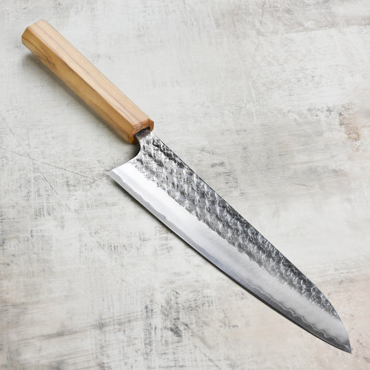 Yoshimi Kato Minamo SG2 8.25" Gyuto, Olivewood