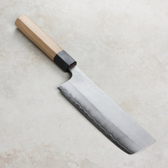 Yoshimi Kato Ginsan Nashiji Stainless Clad 6.5" Nakiri