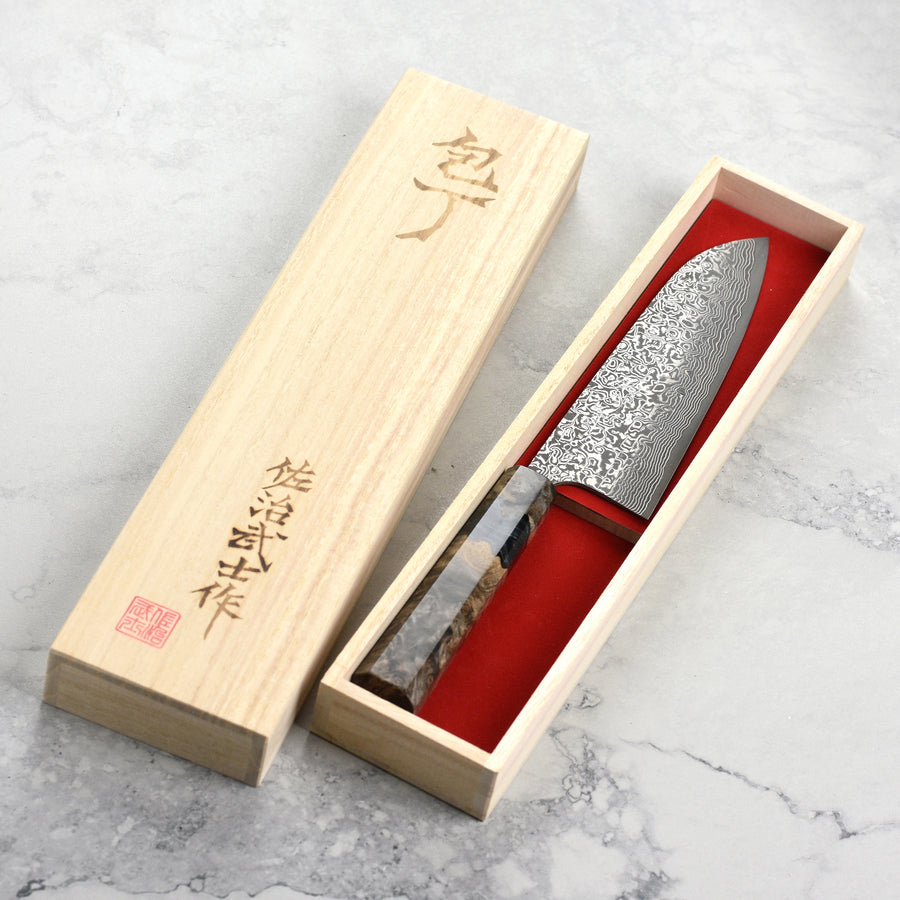 Takeshi Saji SG2 Black Damascus 7