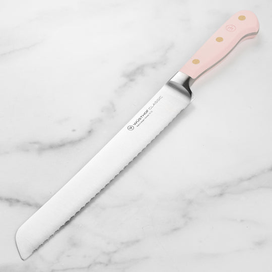 Wusthof Classic Pink Himalayan Salt 9" Double Serrated Bread Knife