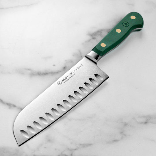 Wusthof Classic Fresh Rosemary 7" Hollow Edge Santoku Knife