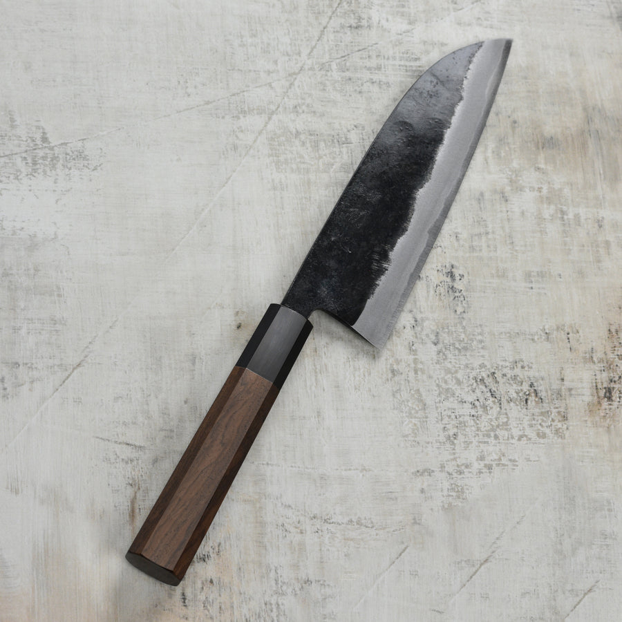 Hatsukokoro Sumi Aogami #2 Kurouchi 6.5" Santoku