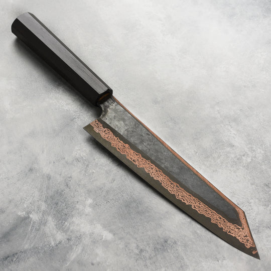 Hatsukokoro x Nigara Yorokobi SLD Kurouchi Copper Damascus 9.4" Kiritsuke