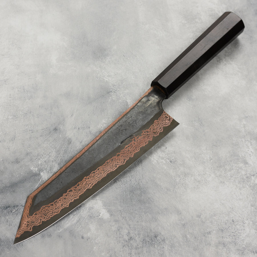 Hatsukokoro Yorokobi SLD Kurouchi Copper Damascus 9.4" Kiritsuke