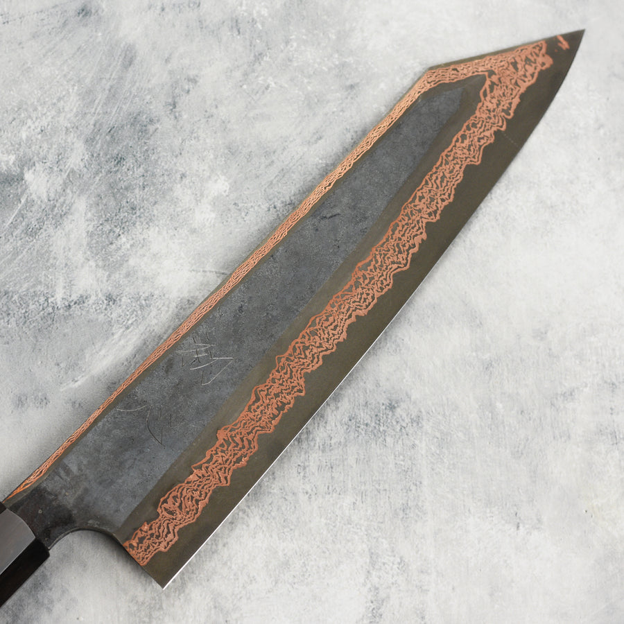 Hatsukokoro Yorokobi SLD Kurouchi Copper Damascus 9.4" Kiritsuke