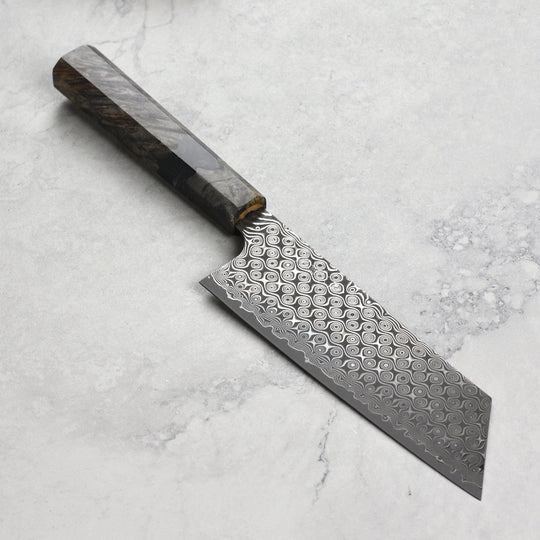 Nigara Anmon SG2 Damascus 7" Kiritsuke Nakiri