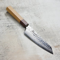 ゆうき@ssc Takayuki Hammered Damascus Bunka Knife - 6.3