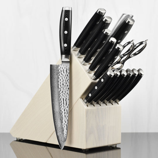 Enso HD 16 Piece Gray Ash Knife Block Set