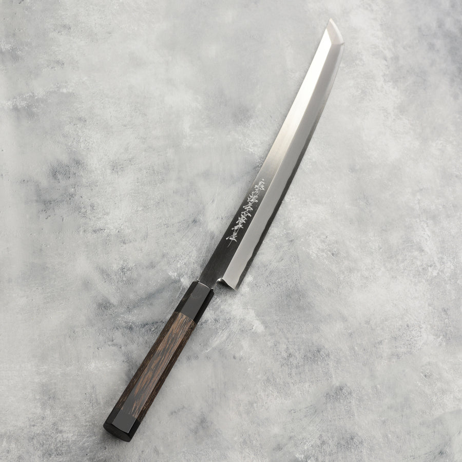 Takayuki Zangetsu Ginsan Single-Bevel 11.8" Sakimaru Takohiki with Saya