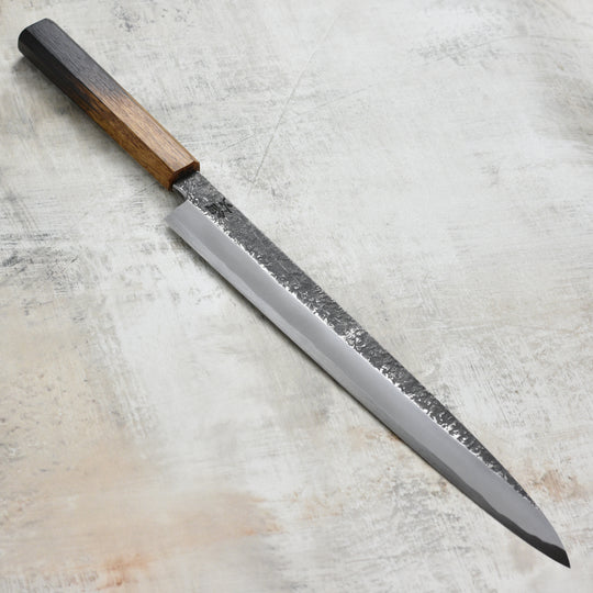 Takayuki x Itsuo Doi Homura Guren Aogami #2 Single-Bevel 11.8" Yanagiba