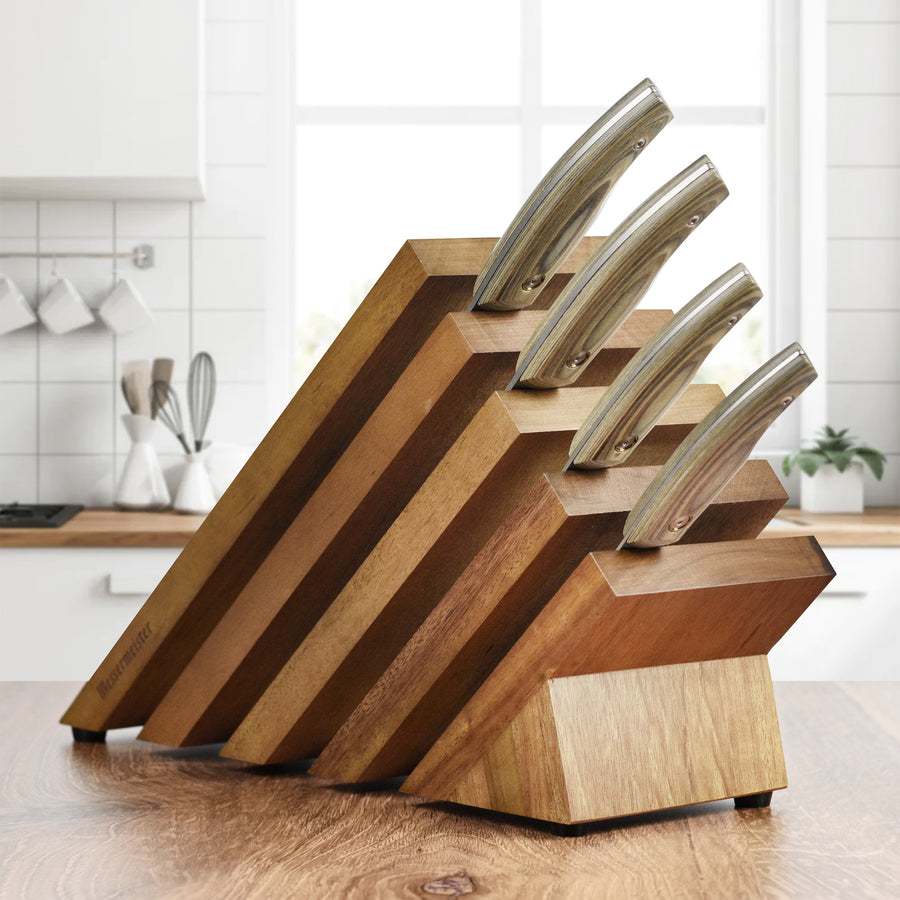 Messermeister Carbon 5 Piece Magnetic Knife Block Set