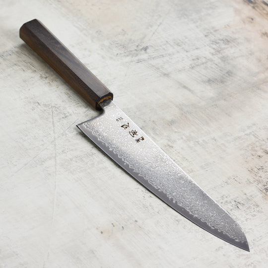 Hatsukokoro Hikari SLD Kurozome Damascus 8.25" Gyuto
