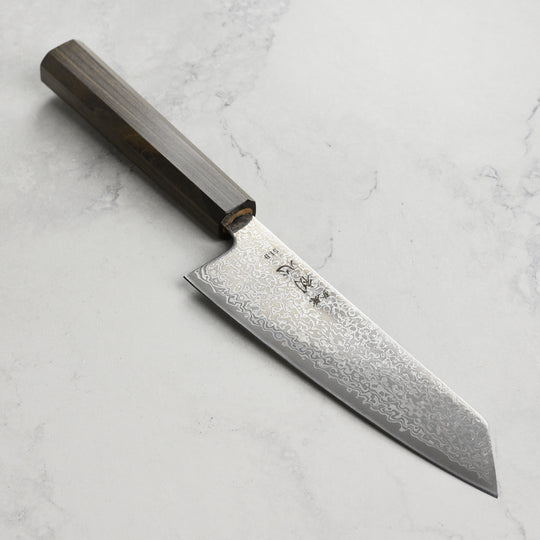 Hatsukokoro Hikari SLD Kurozome Damascus 6.7" Bunka