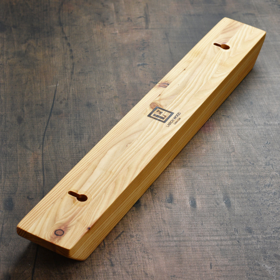 Larch Wood Wall-Mount Magnetic Knife Holder, 22.5"