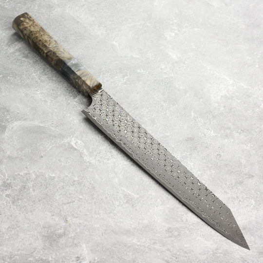 Nigara Anmon SG2 Damascus 10" Kiritsuke Sujihiki