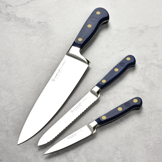 Wusthof Classic Wild Blueberry 3 Piece Knife Set