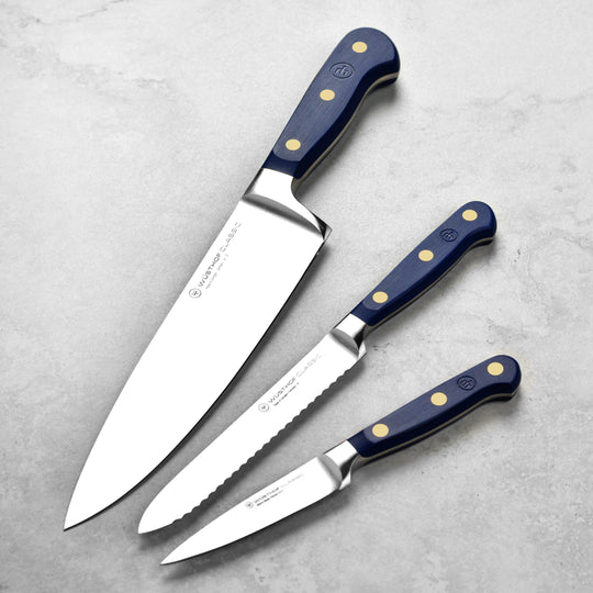 Wusthof Classic Wild Blueberry 3 Piece Knife Set