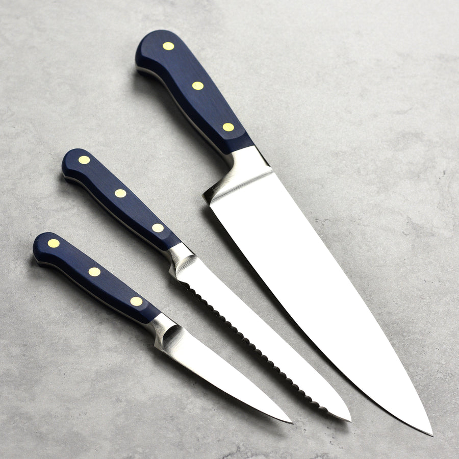 Wusthof Classic 3 Piece Wild Blueberry Knife Set