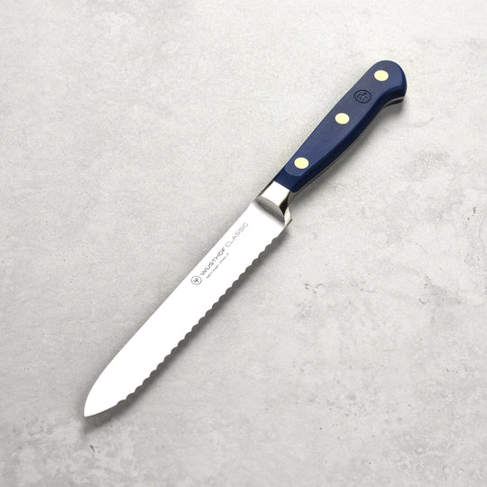 Wusthof Classic Wild Blueberry 5" Serrated Utility Knife
