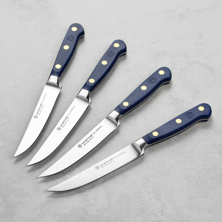 Wusthof Classic Wild Blueberry 4 Piece Steak Knife Set