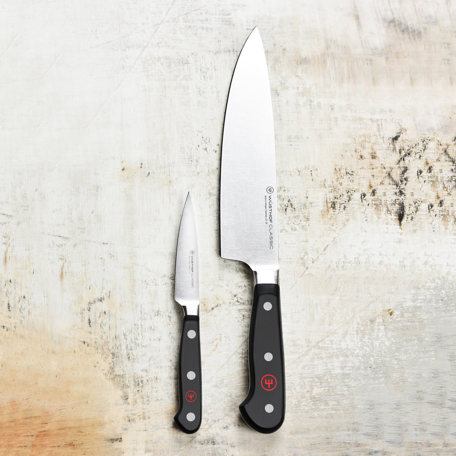 Wusthof Classic 2 Piece Starter Knife Set with Demi Bolster