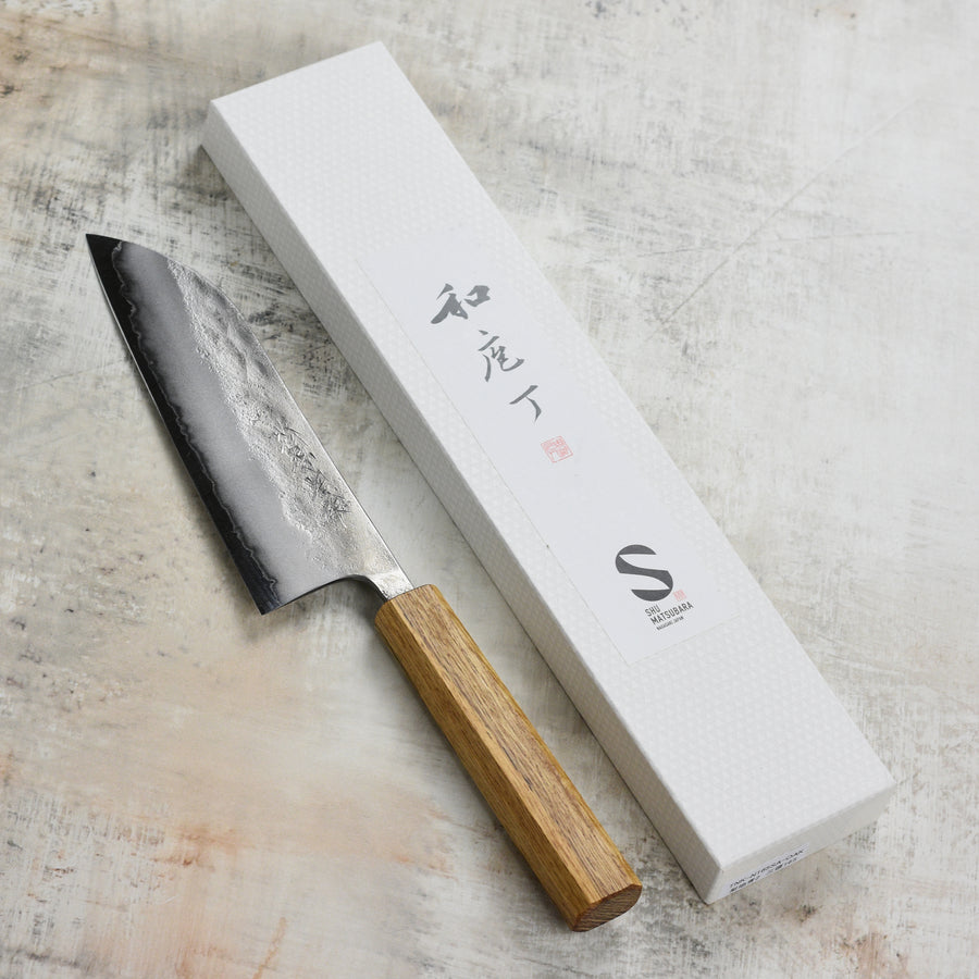 Matsubara Aogami #2 Nashiji Stainless Clad 6.5" Santoku