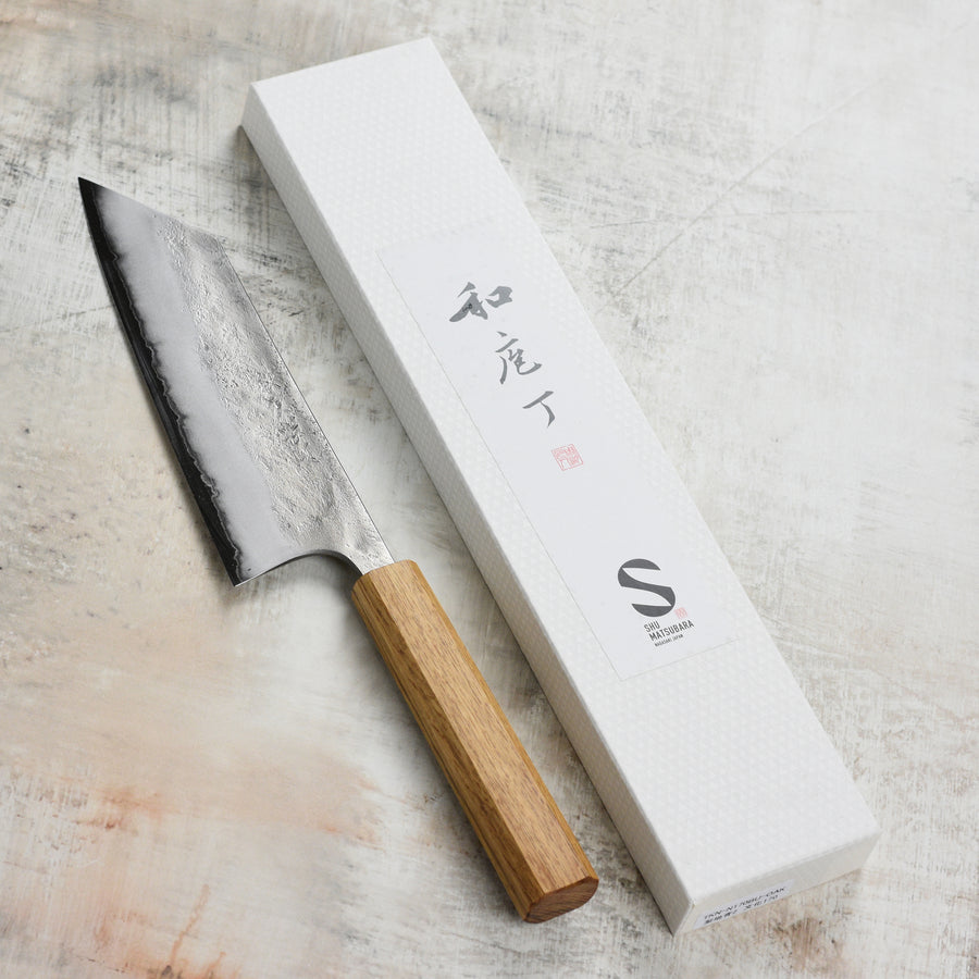 Matsubara Aogami #2 Nashiji Stainless Clad 6.7" Bunka