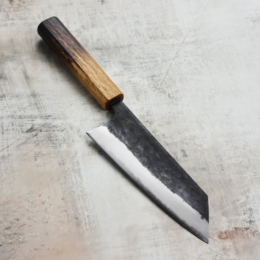 Matsubara Shirogami #1 Kurouchi Stainless Clad 6.7" Bunka