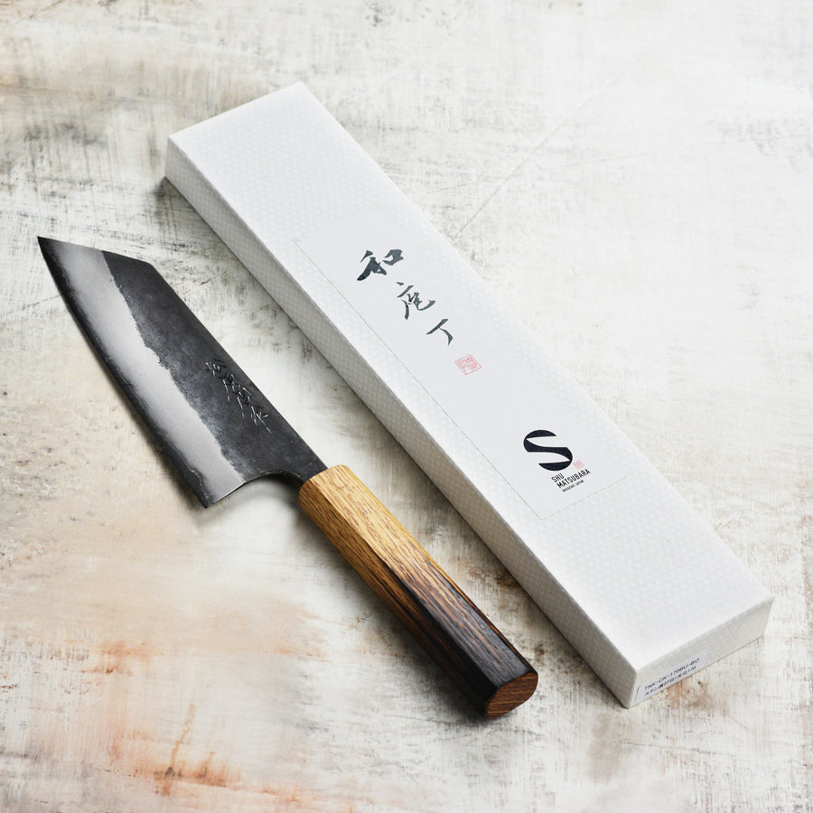 Matsubara Shirogami #1 Kurouchi Stainless Clad 6.7" Bunka