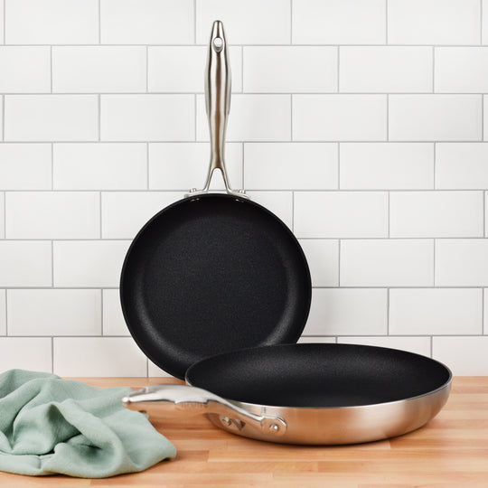 Scanpan CX+ 8 & 10.25" Stainless Steel Nonstick Fry Pan Set