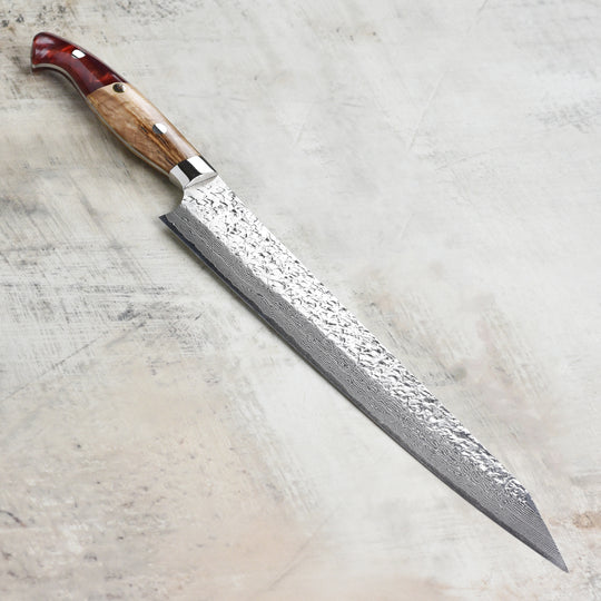 Kurosaki Shizuku Forged SG2 Damascus 10.6" Sujihiki with Saya
