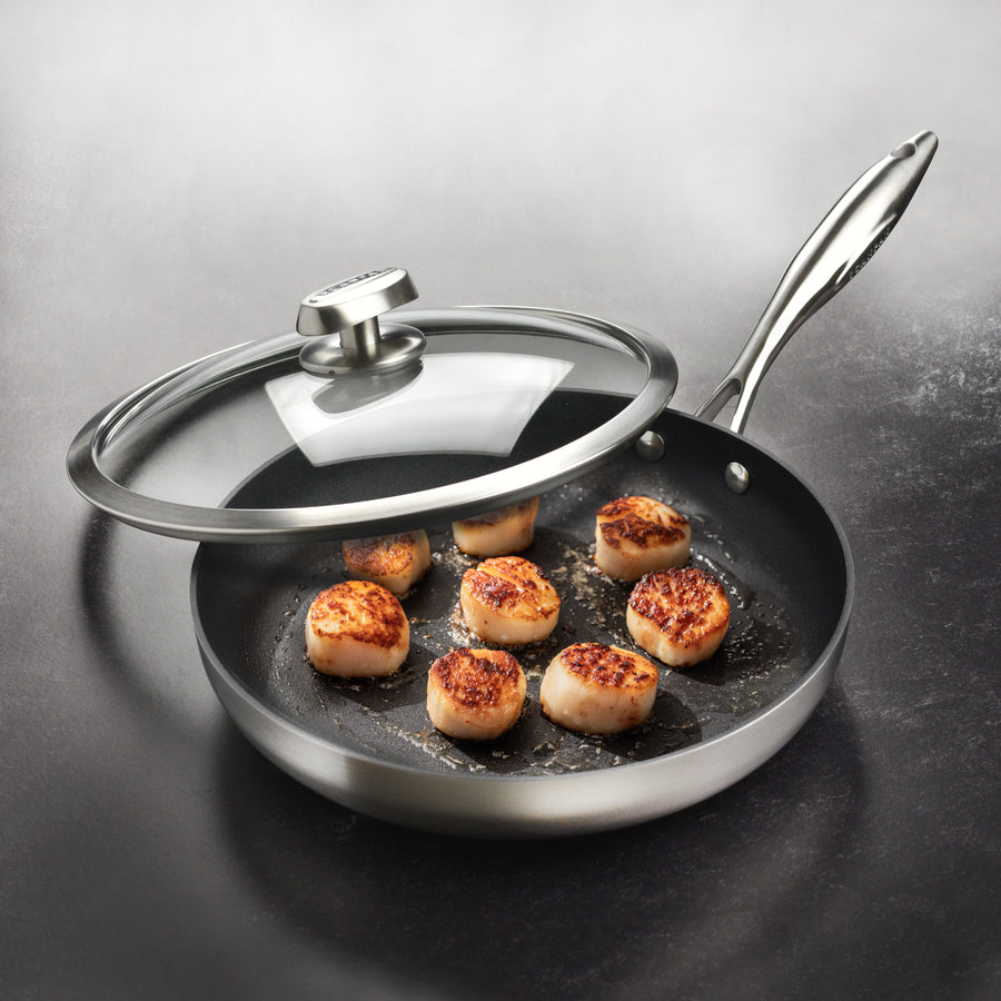 Scanpan CX+ 11" Stainless Steel Nonstick Fry Pan with Lid