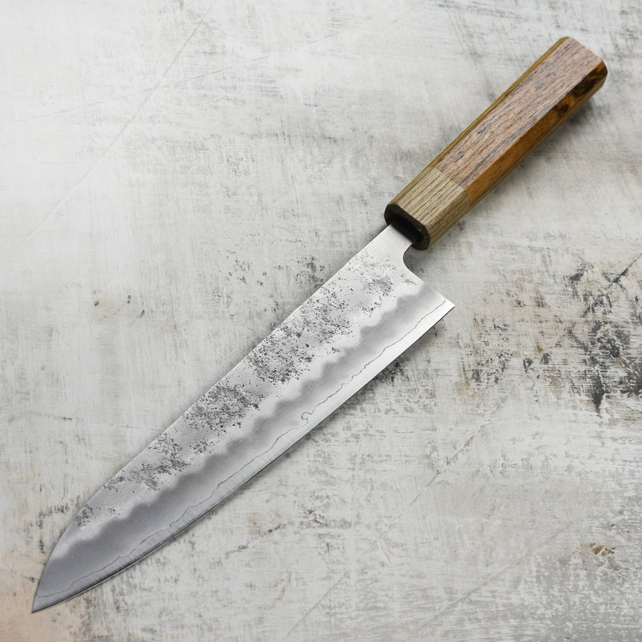 Ittetsu Ginsan Nashiji 9.4" Gyuto, Bocote Handle