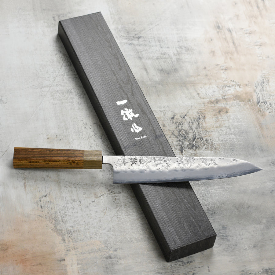 Ittetsu Ginsan Nashiji 9.4" Gyuto, Bocote Handle