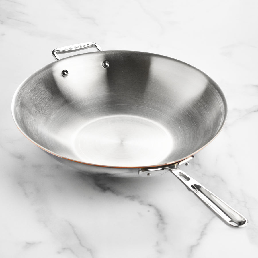  All-Clad Copper Core 5-Ply Stainless Steel Wok 14 Inch