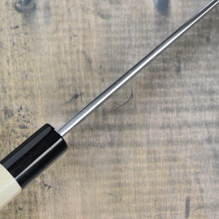 Ittetsu x Tanaka Shirogami #2 9.4" Hon-Kasumi Single Bevel Yanagiba with Saya