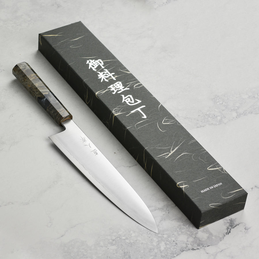 Myojin Riki Cobalt Special Gyuto Knife (240mm /9.4