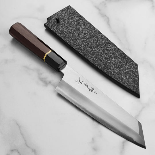 Takayuki x Itsuo Doi Homura SP Aogami #2 8.9" Kengata Gyuto with Saya