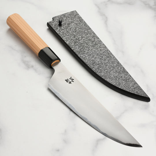 Takayuki x Itsuo Doi Homura Aogami #2 8.25" Kogetsu Gyuto with Saya