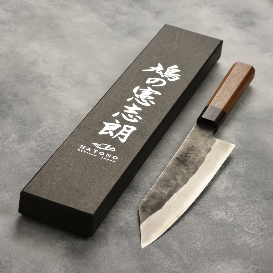 Hatono Aogami Super Kurouchi Stainless Clad 8.25" Kiritsuke Gyuto