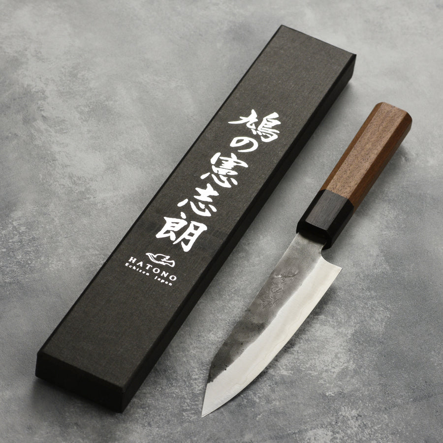 Hatono Aogami Super Kurouchi Stainless Clad 5.3" Kiritsuke Petty