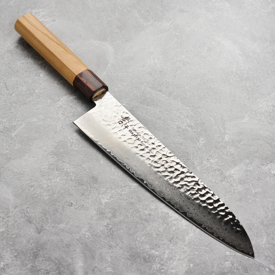 Cuchillo Japonés Gyuto Damasco Sakai Takayuki 210mm - Te lo Afilo
