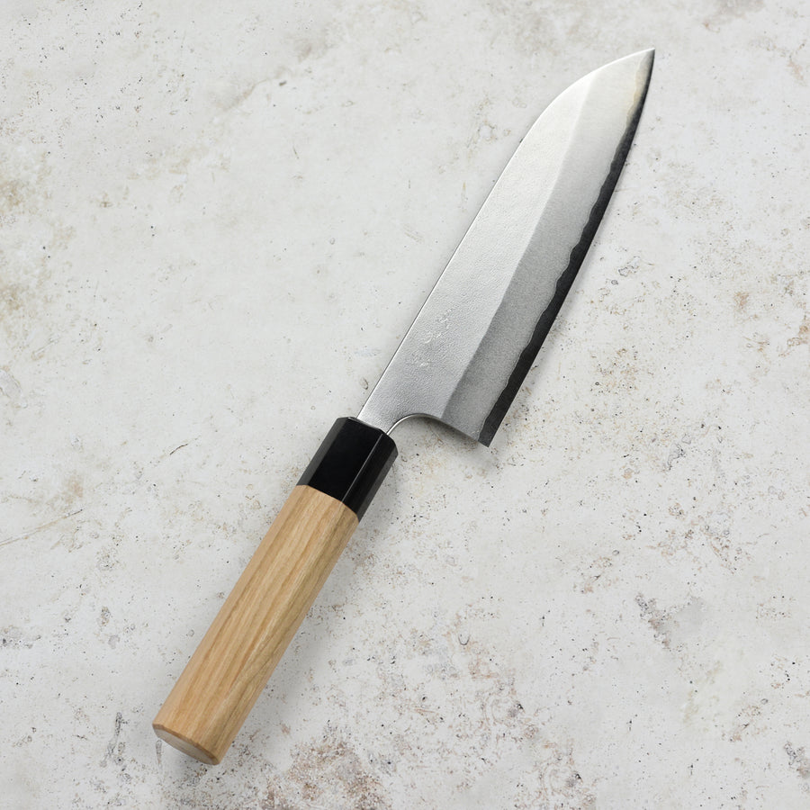 Yoshimi Kato Aogami Super Nashiji Stainless Clad 6.7" Santoku