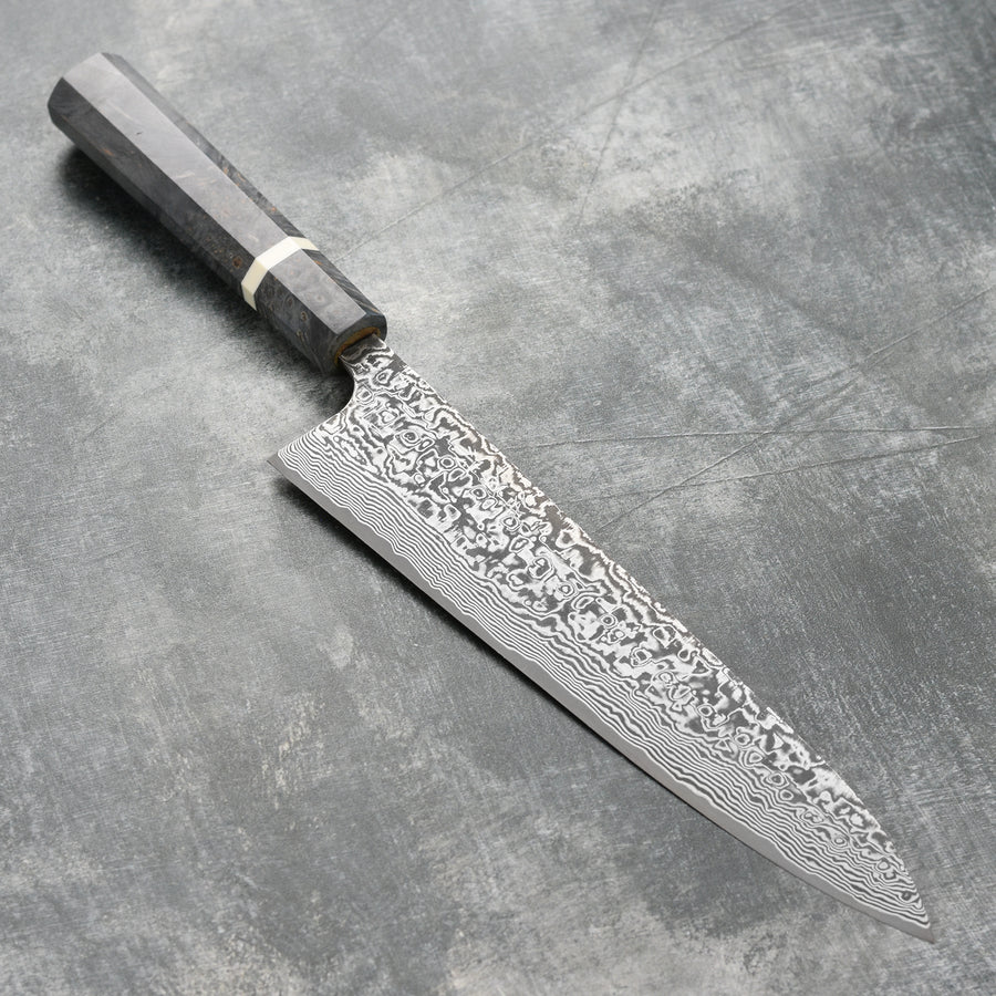 Takeshi Saji Gyuto Japanese Chef's Knife R2/SG2 Black Damascus