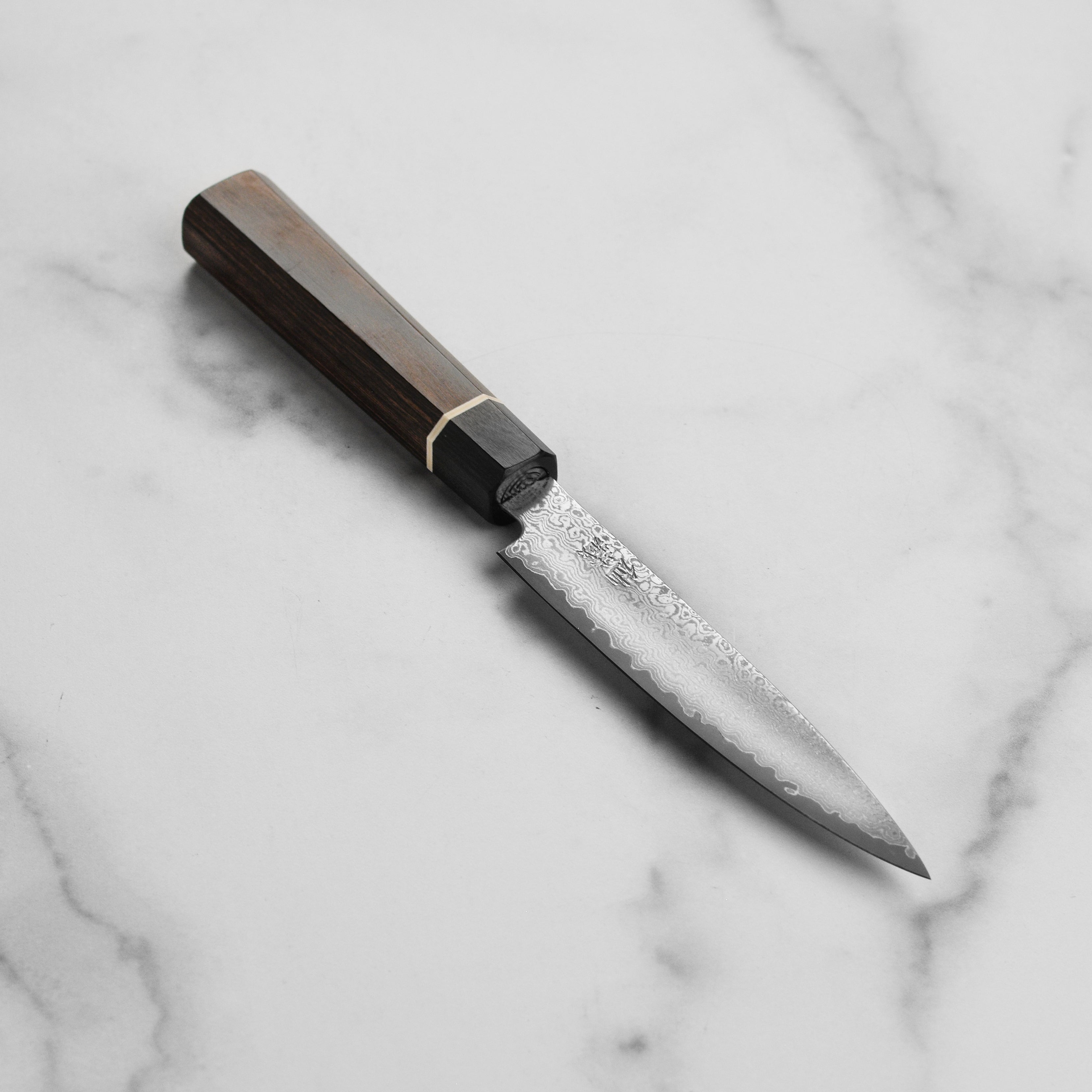 Senzo Black Damascus Utility Knife - 4.75"