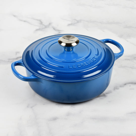 Le Creuset Signature Cast Iron 3.5-quart Marseille Wide Round Dutch Oven