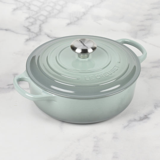 Le Creuset Signature Cast Iron 3.5-quart Sea Salt Wide Round Dutch Oven