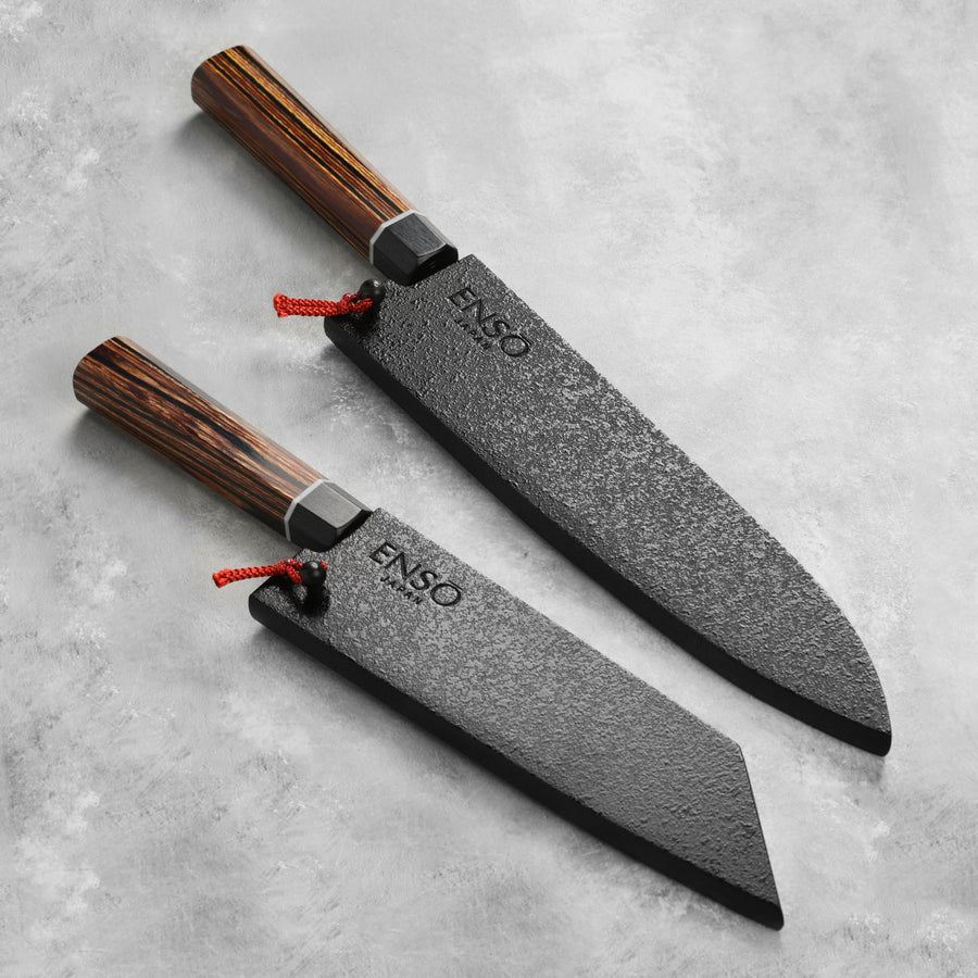 Enso Hachi SG2 Gyuto & Bunka Knife Set with Sayas